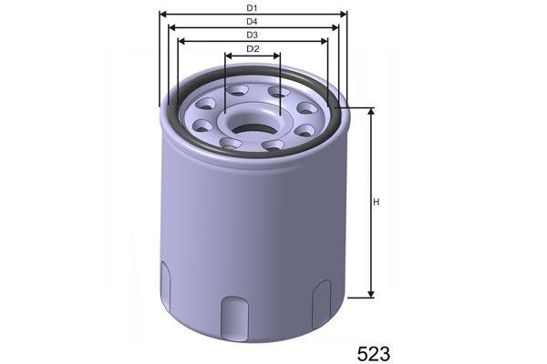 Купити Z251 MISFAT Масляний фільтр  Селіка (1.6, 1.8, 2.0)