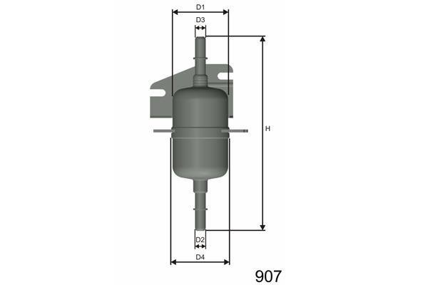 Купити E105 MISFAT Паливний фільтр  Альбеа (1.0, 1.2, 1.4, 1.6)