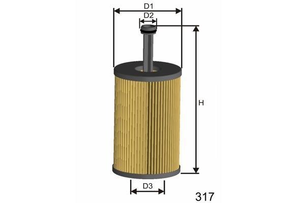 Купить LM559 MISFAT Масляный фильтр  Citroen C3 (1.1, 1.4, 1.6)