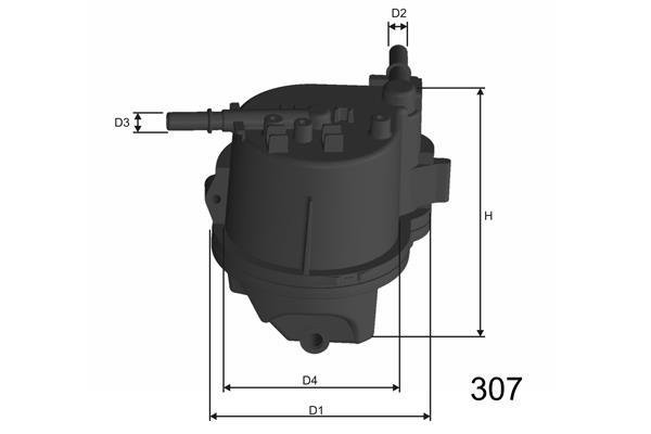 Купить F112 MISFAT Топливный фильтр  Пежо 206 (1.4 HDi, 1.4 HDi eco 70)