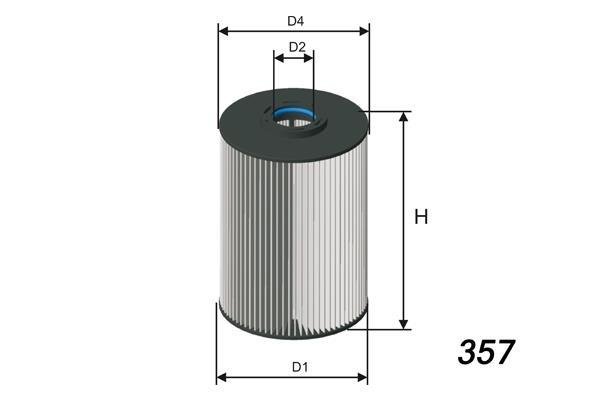 Купить F020 MISFAT Топливный фильтр  Вольво С40 2 (2.4 D5, D3, D4)