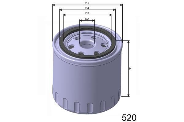Масляний фільтр Z107A MISFAT –  фото 1