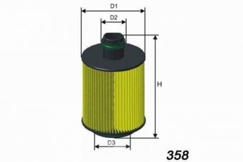 Купити L061 MISFAT Масляний фільтр  Зафіра С (2.0 BiTurbo CDTI, 2.0 CDTi)