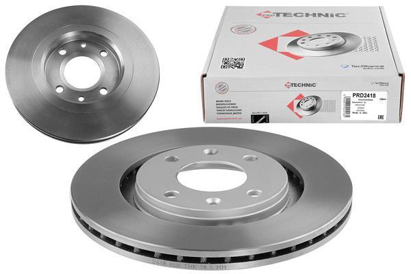 Купити PRD2418 PROTECHNIC Гальмівні диски Пежо 206 (1.6 16V, 2.0 HDI 90, 2.0 S16)
