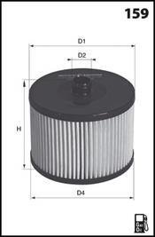 Купить ELG5293 MECAFILTER Топливный фильтр  Ситроен С5 (2, 3) (2.0 HDi, 2.0 HDi 140)