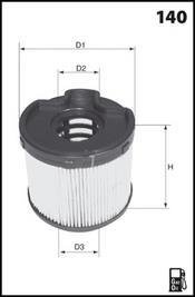 Купить ELG5237 MECAFILTER Топливный фильтр  Citroen C5 1 (2.0 HDi, 2.2 HDi)
