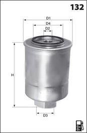 Купить ELG5269 MECAFILTER Топливный фильтр  Королла (110, 120, 140, 150) (1.4, 2.0, 2.2)