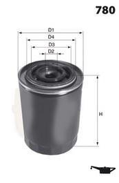 Купити ELH4273 MECAFILTER Масляний фільтр  Лагуна 1 (2.2 D, 2.2 dT)