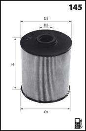 Купить ELG5438 MECAFILTER Топливный фильтр  Цитан W415 (108 CDI, 109 CDI, 111 CDI)