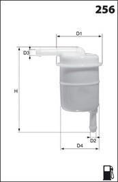 Купить ELE3581 MECAFILTER Топливный фильтр  Galant (4, 5, 7) (1.6, 1.8, 2.0)