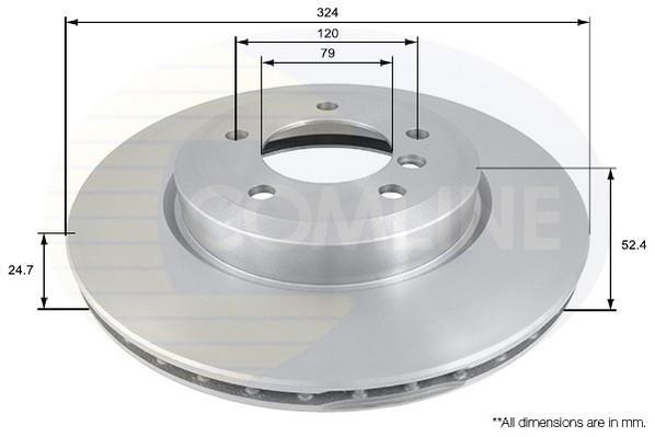 Купити ADC1732V Comline Гальмівні диски БМВ Е46 (2.5, 2.9, 3.0)