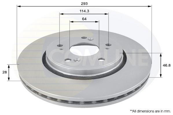 Купить ADC0560V Comline Тормозные диски CR-V (1.6, 2.0, 2.2, 2.4)