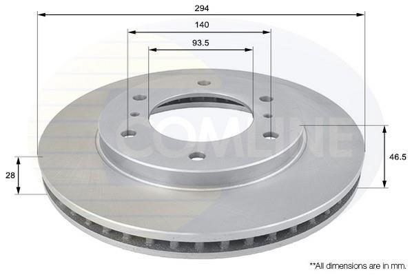 Купить ADC0378V Comline Тормозные диски Pajero Sport (1, 2) (2.4, 2.5, 3.0, 3.2)