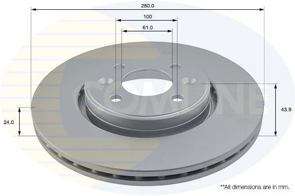 Купить ADC1517V Comline Тормозные диски Twingo 2 1.6 RS