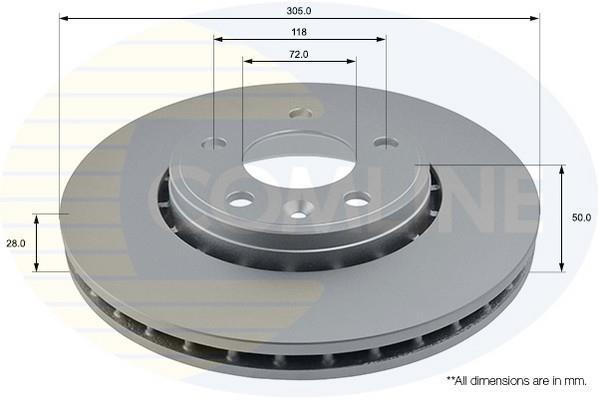 Купить ADC1110V Comline Тормозные диски Виваро (1.9, 2.0, 2.5)