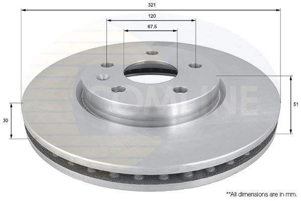 Купить ADC1142V Comline Тормозные диски Малибу (2.0 D, 2.4)