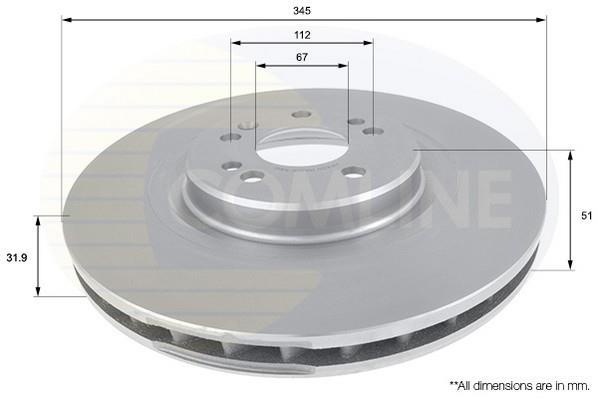 Гальмівний диск ADC1633V Comline фото 1