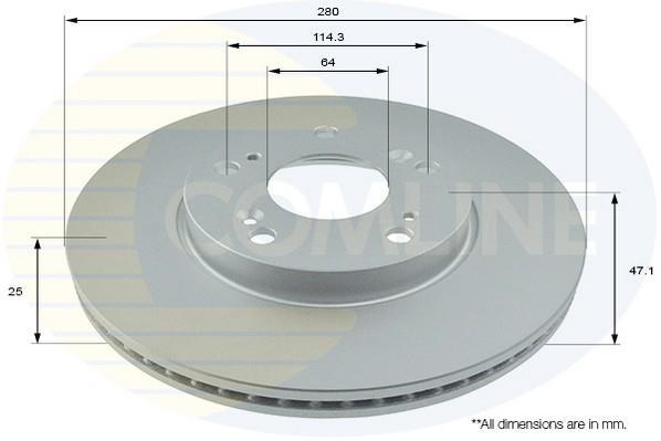Купить ADC0576V Comline Тормозные диски