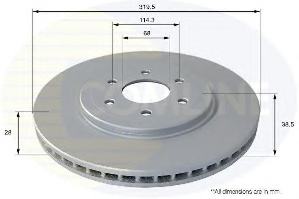Тормозной диск ADC0269V Comline фото 1