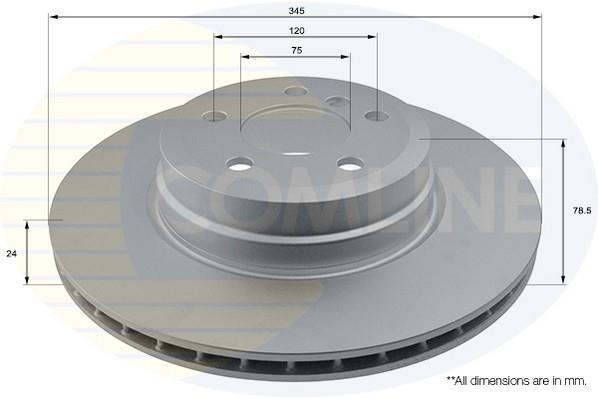 Купити ADC1757V Comline Гальмівні диски BMW X5 (E70, F15) (3.0, 4.4, 4.8)