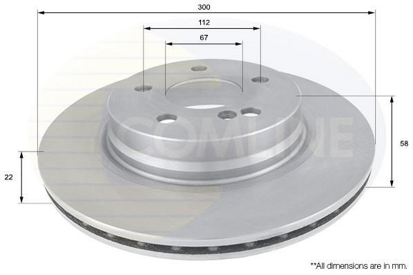 Купить ADC1658V Comline Тормозные диски Мерседес 204 (1.8, 2.1, 3.0, 3.5)