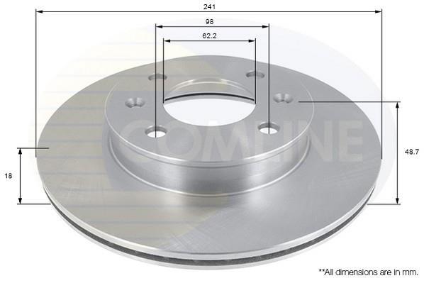 Купить ADC1055V Comline Тормозные диски Hyundai i10 (1.0, 1.1, 1.2)