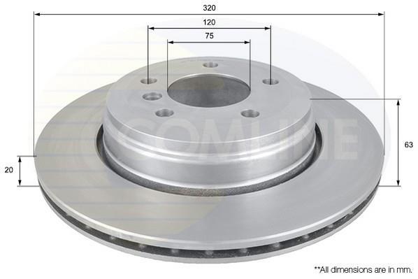 Купить ADC1726V Comline Тормозные диски БМВ Е60 (Е60, Е61) (2.0, 2.2, 2.5, 3.0)