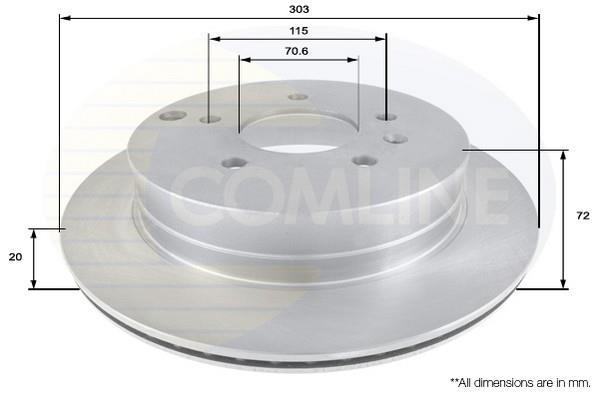 Купить ADC1147V Comline Тормозные диски Captiva (2.0, 2.2, 2.4, 3.0, 3.2)