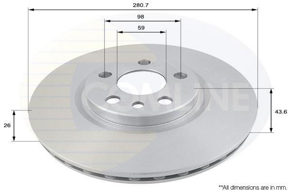 Купить ADC1522V Comline Тормозные диски Expert (1.9, 2.0)
