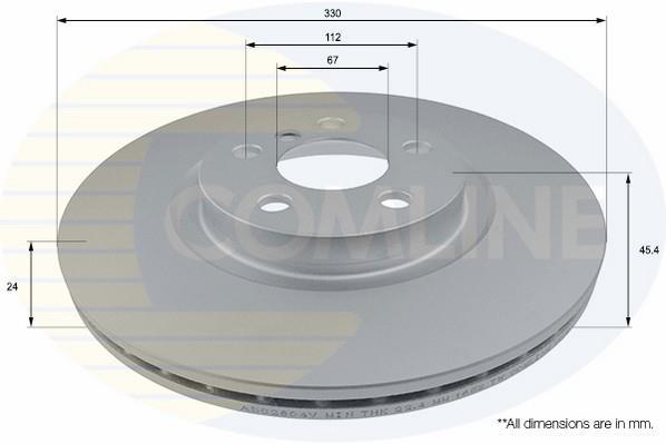 Купить ADC2804V Comline Тормозные диски BMW X1 E48 2.0