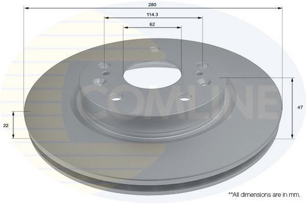 Купить ADC0939V Comline Тормозные диски Сузуки СХ4 (1.0, 1.4, 1.6)
