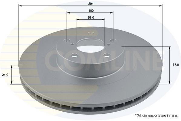 Купити ADC0814V Comline Гальмівні диски Outback (1, 2, 3) (2.0, 2.5, 3.0)