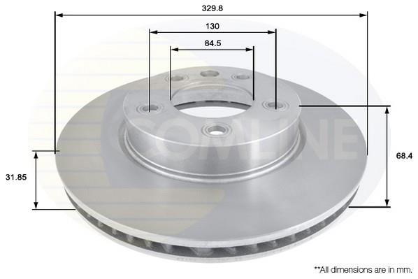 Купити ADC1475V Comline Гальмівні диски Ауді Ку7 (3.0, 3.6, 4.1, 4.2)