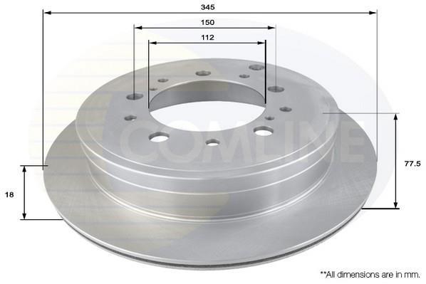 Купить ADC2502V Comline Тормозные диски Ленд Крузер 200 (4.0, 4.5, 4.6, 4.7, 5.7)