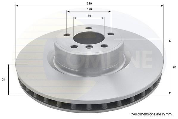 Купити ADC1341V Comline Гальмівні диски Рендж Ровер (3.0, 4.4, 5.0)