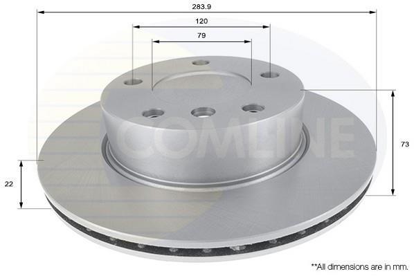 Купить ADC1716V Comline Тормозные диски BMW E87 (1.6, 2.0)