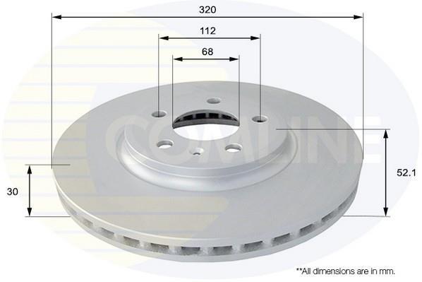 Купить ADC1477V Comline Тормозные диски Audi Q5 (2.0, 3.0, 3.2)