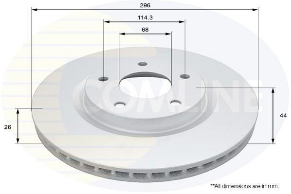 Купить ADC0293V Comline Тормозные диски Ниссан Жук (1.6 DIG-T, 1.6 DIG-T NISMO)