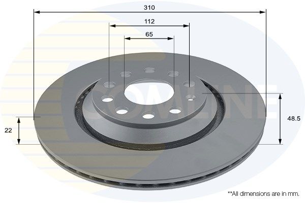 Купити ADC1493V Comline Гальмівні диски Passat (B6, B7, B8)