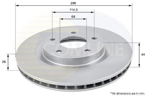 Купить ADC0274V Comline Тормозные диски Ниссан Жук (1.6 DIG-T, 1.6 DIG-T NISMO RS)