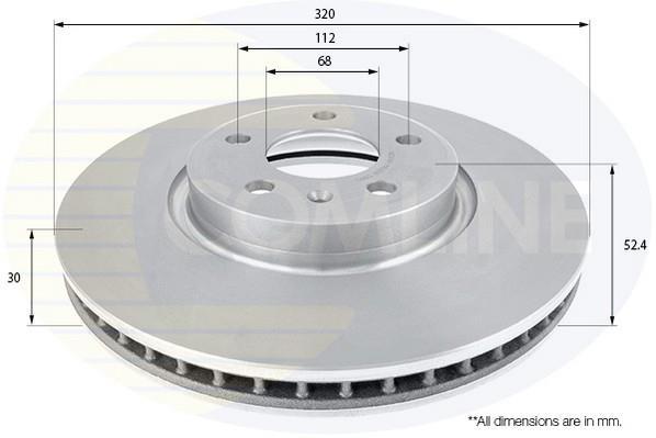 Купити ADC2614V Comline Гальмівні диски Audi Q5 (2.0, 3.0)