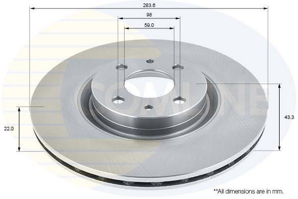 Купить ADC1811V Comline Тормозные диски Линеа (1.4, 1.6, 1.9)