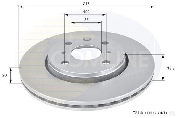 Тормозной диск ADC1561V Comline фото 1