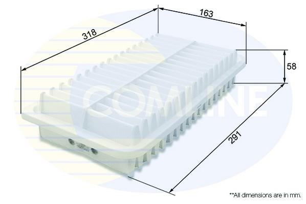 Купить CTY12250 Comline Воздушный фильтр  Corolla (120, 140, 150) (1.4, 2.0)
