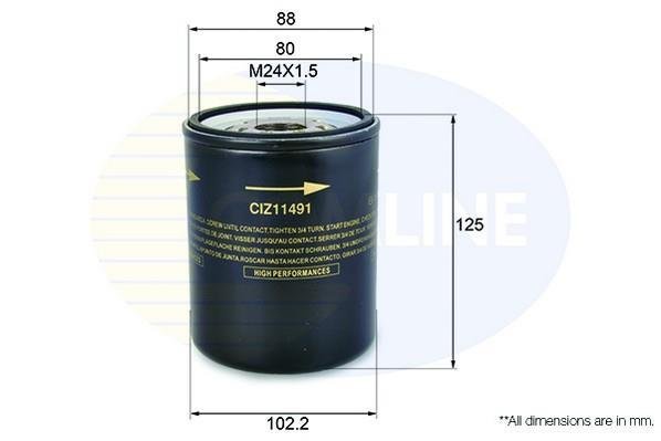 Купить CIZ11491 Comline Масляный фильтр  Мазда 626 (2.0 D, 2.0 D Comprex, 2.0 D GLX Comprex)