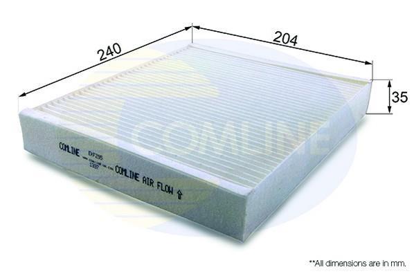Купить EKF295 Comline Салонный фильтр  Astra J (1.2, 1.4, 1.6, 1.7, 2.0)