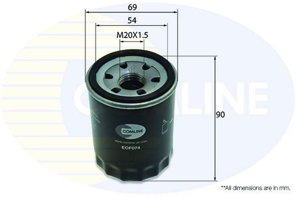 Купить EOF074 Comline Масляный фильтр  Hyundai i10 (1.1, 1.2)