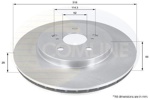 Тормозной диск ADC01158V Comline фото 1