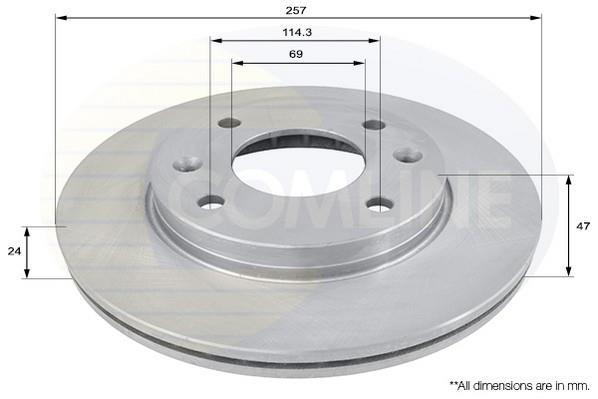 Купити ADC1042V Comline Гальмівні диски Elantra (1.6, 1.8, 2.0)