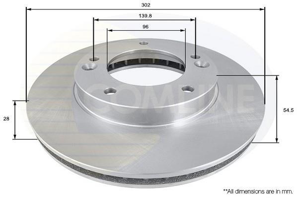 Купить ADC1051V Comline Тормозные диски Sorento (2.4, 2.5, 3.3, 3.5)